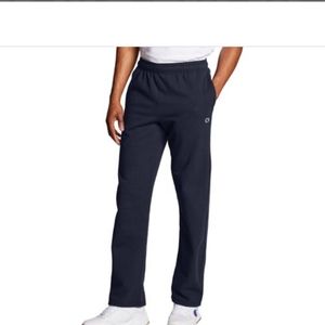 Champion open bottom sweatpants with pockets